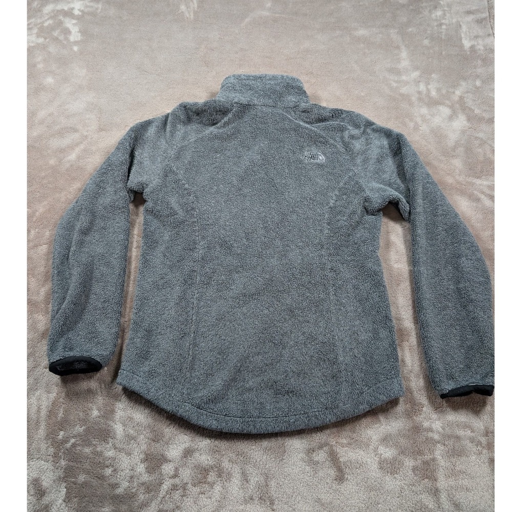 The North Face Osito Fleece Jacket Womens XS Grey Full Zip Soft High Pile - Picture 2 of 8